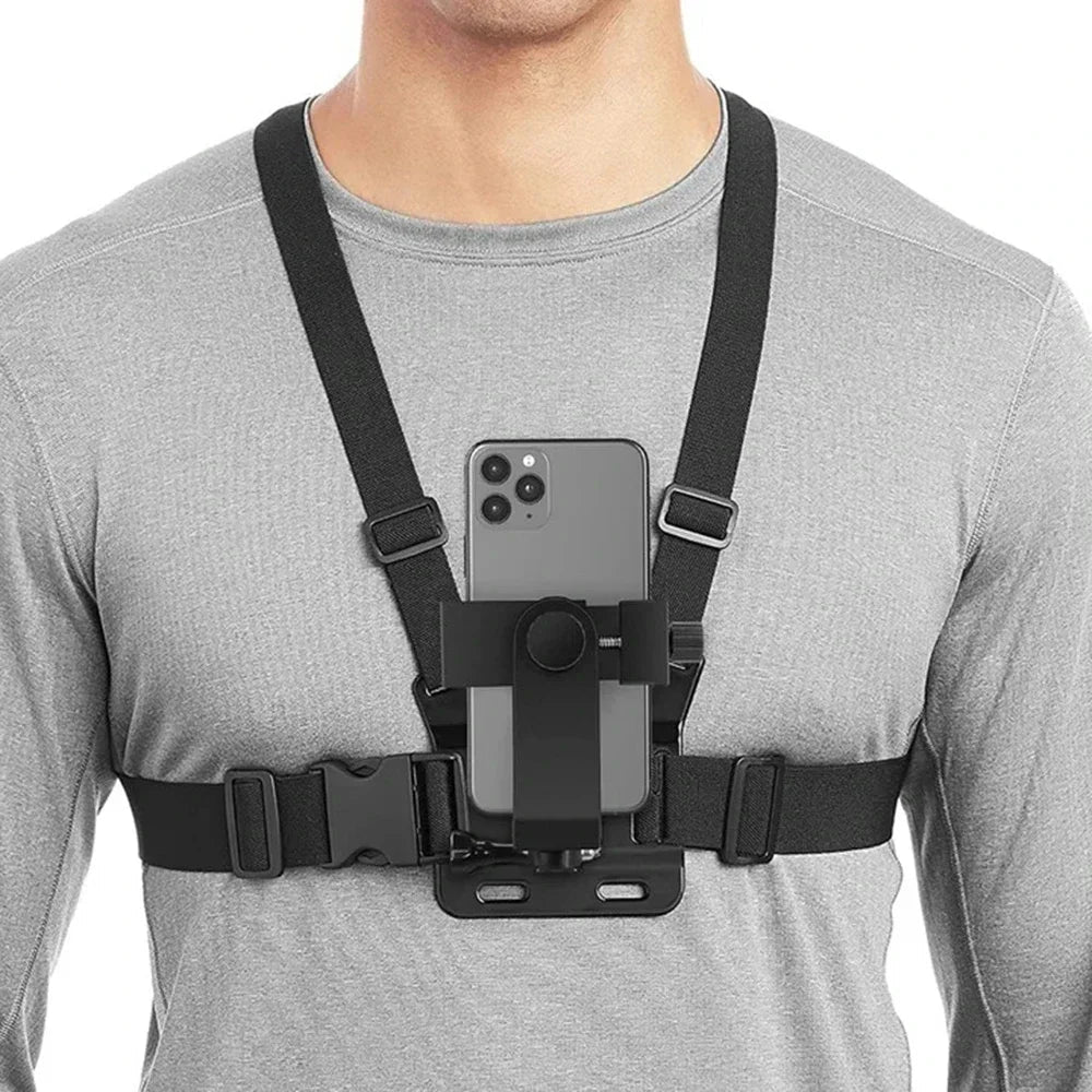 Chest harness for phone and action camera – Adjustable, jet ski and PWC compatible