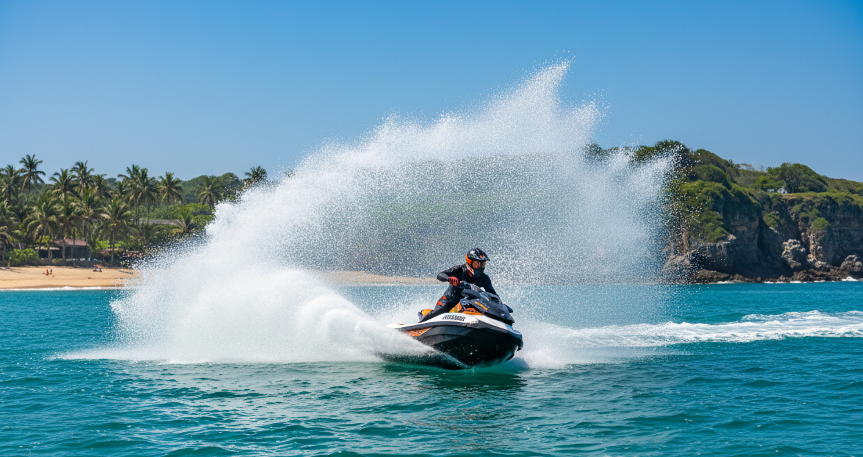 jetski en mer de cote