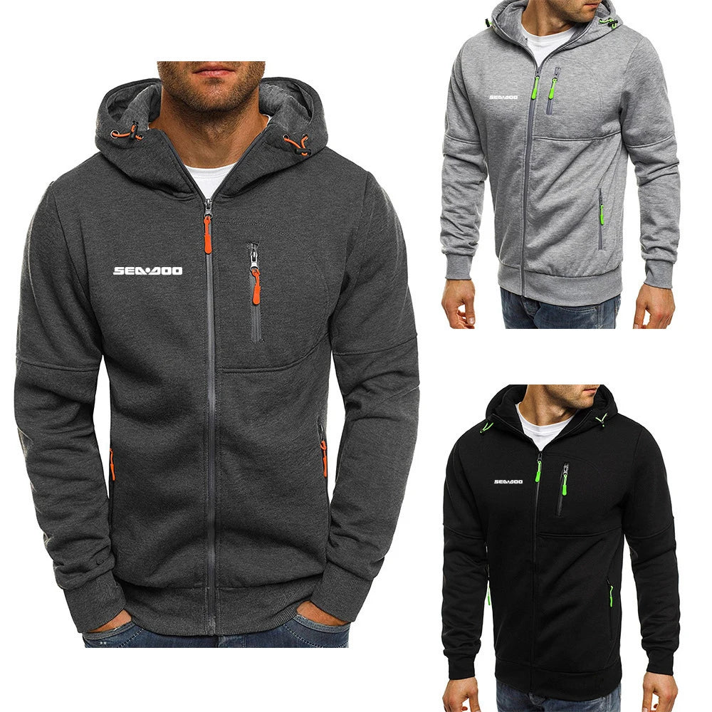Sweat zippé à capuche Sea-Doo en coton – 3 coloris | S à 4XL