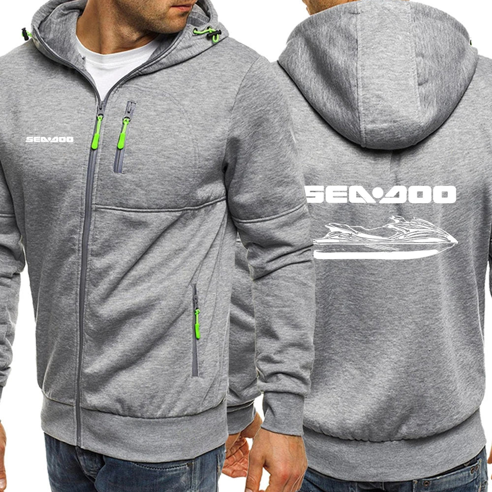 Sweat zippé à capuche Sea-Doo en coton – 3 coloris | S à 4XL